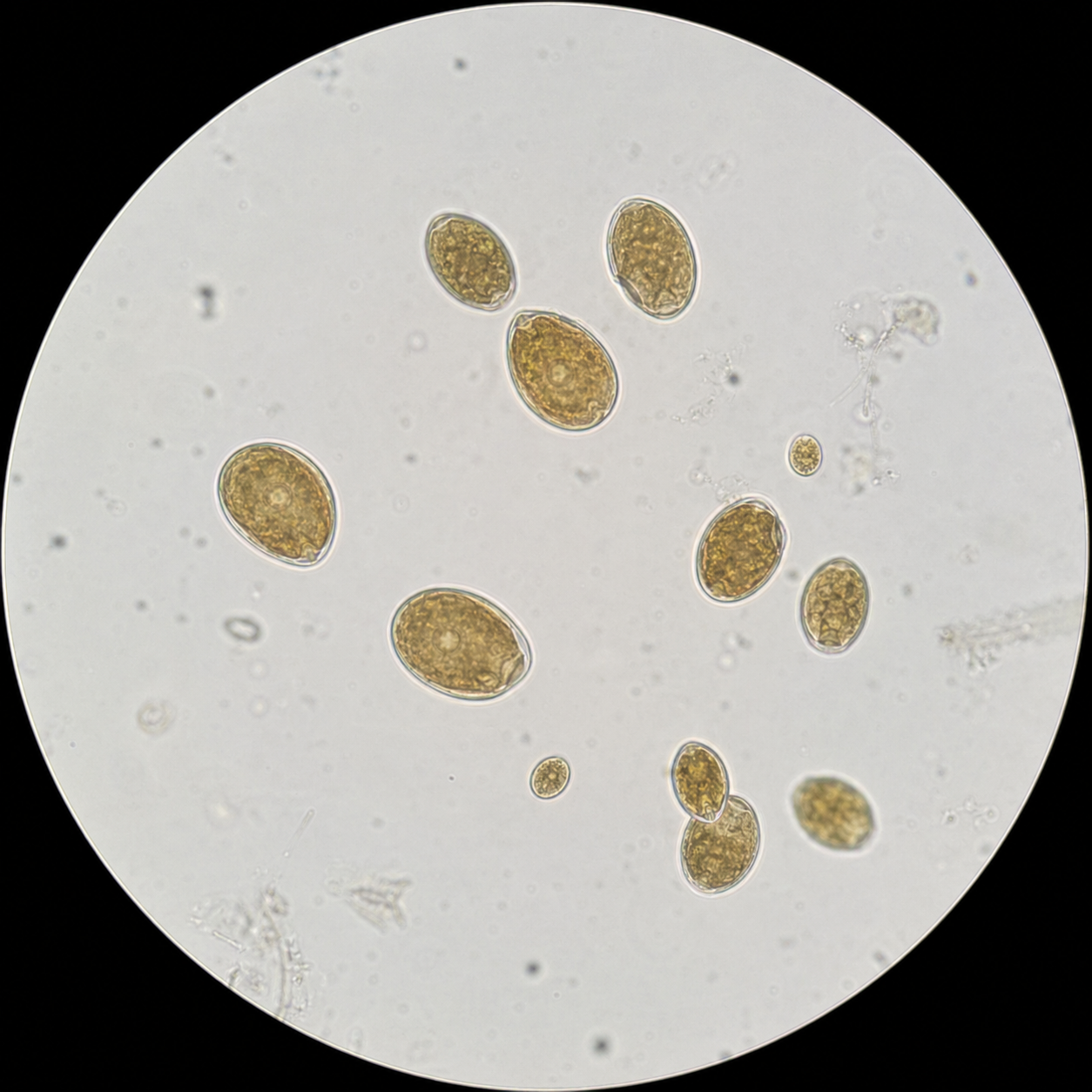Prorocentrum microscope view